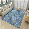 RUGMRZ Tappeto Cameretta Bimbo Blu Disegno Geometrico Moderno Lavabile Tappeto Per Esterno Terrazzo 70 x 140 cm