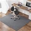 Generico Tappetino di Protezione del Pavimento, Antiscivolo Tappetini di Protezione del Pavimento Tappeto da Gioco per Sedie da Ufficio, Parquet Sottofondo per Sedia da Scrivania,Grigio,120X130cm