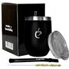 UN MATE - Set Yerba Mate Originale con Tazza Termica da 350 ml, Bombilla in Acciaio Inox, Coperchio e Spazzola - Starter Kit Elegante Senza BPA, Perfetto per Iniziare