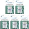 SCHMETZ Microtex Sharp - Aghi per macchina da cucire, 12/80, confezione da 5