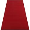 rugsx Tappeto antiscivolo RUMBA in tinta unita bordeaux 150x200 cm