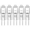LISOCLU Lampade alogene G5.3 12v 24v 36v 220v 110v 20w 35w 50w 70w 100w 150w Bianco caldo 3000k Dimmable, Lampadine alogene per faretti MR16, Forma tubolare (220V-150W/5PCS)
