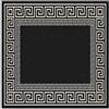 Rururug Tappeti Quadrata Pelo Corto Antiscivolo Lavabile Tappeto Soggiorno, Camera da Letto Sala da Pranzo, Corridoio Ufficio, Design moderno del bordo, colore scuro Square 150 x 150 cm