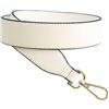momo mo Tracolla Donna Cintura Eco Pelle Cinghia Ricambio Cinturino Catena con Gancio Cinta Spalla per Borsa Portafoglio Borse (Bianca)