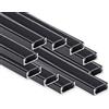 AFTERTECH 10x 2metri (20M) 1506N 15x6mm PROFILO ALLUMINIO NERO PER STRISCE STRIP LED BARRA RIGIDA 2M 2MT + COPERTURA (10x 2metri 1506nero clear)