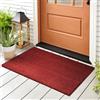 Floordirekt Zerbino in cocco per interni ed esterni, antiscivolo, per porta di casa, corridoio, giardino, terrazza, rosso, 80 x 100 cm | 30 mm