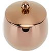 Greensen Vaso di Ciotola di Zucchero in Acciaio Inossidabile, Contenitore Durevole con Coperchio, Adatto per la Festa Dell'hotel Cafe, 9,3x9,5 Cm (Oro rosa)