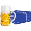 VAN WELL Set DI 6 dimensioni prozellan 'Wellco' - 1 litro boccale di birra in vetro - calibrati