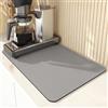 Supercap Grande tappetino scolapiatti per bancone della cucina, 80 x 50 cm, antimacchia, anti-assorbente, per bancone della cucina, tappetino da caffè con retro in gomma antiscivolo