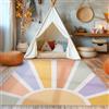 SIMPEX Tappeto per cameretta per bambini tappeto per cameretta design sole tappeto per bambini tappetino per cameretta tappetino da gioco per ragazzi lavabile e antiscivolo Multicolore, 160 x 230 cm