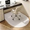 Odot Tappeto Sedia Ufficio Gaming,Moderno Tappeto Salvapavimento Antiscivolo Protettore del Pavimento Tappetino per Sedia da Ufficio con Ruote per Parquet Pavimenti Duri (screziato,90x120cm)