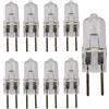 UGEFKMQ 10Pc Lampadine Alogene G6.35 24V 75W Lampade Alogene Gy6.35/G6.35 Base Bi-Pin Dimmerabile 100W