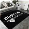 Naispanda Tappeto personalizzato con immagine fotografica logo testo personalizzato tappeto antiscivolo lavabile decorativo per casa, ufficio, camera da letto, soggiorno, interni ed esterni, 208 x 148