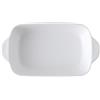 Dowbom Pirofila in ceramica per forno, piccola casseruola per forno, teglia da forno in ceramica (bianco, 680,4 g)