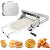 Generico Sfogliatrice Pasticceria Manuale Pieghevole Rullo Per Pasta In Acciaio Inossidabile Uso Commerciale E Domestico, Design Compatto Spessore Regolabile Per Pizza,Croissant, Pasticceria (Modello 400)