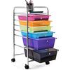 GIANTEX Carrello Porta Oggetti con 6 Cassetti e 2 Ruote Bloccabili