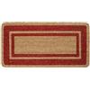 emmevi Zerbino Cocco Ingresso Porta 33x60 Cm Elegante Robusto Antiscivolo Asciugapassi Esterno Bordeaux