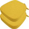 DOGACA Set 4/2 Cuscini Sedia da Cucina/Cuscini di Seduta, 40x38 43x40 43x42cm (3/5/8CM Spessore) Confortevole Cuscini Coprisedia da Cucina,con Lacci Imbottito,Lavabili(11,2pcs:40x38x5cm)