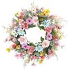 rockible Ghirlanda Di Margherite Da Appendere Alla Parete, Diametro Di 45 Cm, Ghirlanda Primaverile Porta Ingresso, Ghirlande Pasquali Artificiale in Plastica E Fiori Di Seta