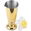 Sipoyen Misurino dorato per cocktail con marcature da 1/4 oz a 56,7 g resistente all'interno multi-unità di misura in acciaio inox tazza di misurazione