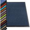 casa pura - Tappetino per Ingresso da interno SKY tappetino antiscivolo e antipolvere, zerbino d'ingresso per interni, zerbino lavabile e ultra assorbente - Blu - 90x150 cm
