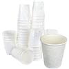 SDG PZ 100 BICCHIERI IN CARTA CON MOTIVO DAMASCO COLORE BIANCO 7 OZ (200 ML) IMBUSTATI SINGOLARMENTE MONOUSO