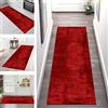 SGLGSTORE Tappeto Passatoia Cucina Antiscivolo Lavabile Rosso 80X200CM Tappeti Runner Lungo Astratto Poliestere Tappeto Corridoio per Cucina Soggiorno Tappetino Passatoia Camera dei Bambini Camera da Letto