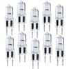 BULBEAWICK Presa a doppio pin GY6.35 24 Volt lampadina trasparente T4 dimmerabile G6.35 lampadine alogene 24V-150W 10PCS