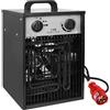 Aufun Termoventilatore Elettrico 5KW - Riscaldatore Elettrico Professionale Industriale con 4 Livelli di Riscaldamento, Protezione da Sovraccarico, Ideale per Uso Interno ed Esterno (5000W, Nero)