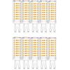 Generic Lampadine LED G9 10W equivalenti 100W Senza sfarfallio (CRI) >80 Non dimmerabile Per lampadari lampadari cristallo faretti plafoniere specchi lampade tavolo(Natural White 4000K,10PACK)