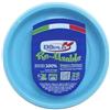 TEKHOME Piatti Plastica frutta,25/50/75/100/125/150 Pezzi piatti plastica colorati lavabili e riutilizzabili Rotondi per Compleanno,Festa, Matrimonio,Fai da Te Fatti a Mano (300, CELESTE)