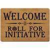 FunXiLin Divertente zerbino con scritta Welcome Welcome (60 x 40 cm), tappetino antiscivolo, tappetino decorativo personalizzato per la casa, per porte, cucina, ingresso (rotolo di benvenuto per iniziativa)