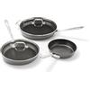 All-Clad HA1 Set di pentole, Alluminio, Nero
