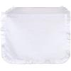 BLANC MARICLO' Runner da tavolo con galetta INFINITY cotone bianco 45x140 cm