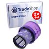 Trade-Shop 2 filtri HEPA per Dyson Cyclone V11 Absolute, Absolute Pro, Absolute Extra, Absolute Extra +, Absolute Extra Pro, SV14 / Premotore lavabili