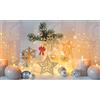 TAPPETIK Tappeto natalizio, Passatoia in Stampa Digitale NATALE Alta qualità, Ampia Gamma di Colori e Disegni (Serie Digit NATALE) (Natale 34, 52 x 90 cm)
