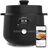 NEWLUX - Pentola a Pressione Elettrica 6L SmartChef V600 (1200W), Robot da Cucina Multifunzione con 4 Livelli di Pressione (90Kpa) e 17 Programmi. Programmabile 24 ore con Vaporiera 2 Livelli