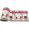 Home Tresor - Tappeto Cucina Shabby Chic, Passatoia Corsia Antiscivolo Lavabile in Lavatrice e Multiuso Ingresso Camera Bagno Fantasia Cuori (50x150 cm., Love 79)
