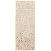 RugVista Garden, Tappeto per interni ed esterni, Moderni, 80 x 200 cm, Rettangolare, Pelo medio, Cucina, Corridoio, Porch, Lavabile solo a mano, Resistente ai raggi UV, Beige/Rosa