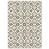 Panorama Tappeto in Vinile - Tappeti in PVC Grandi - Tappeto da Cucina, Corridoio e Soggiorno - Modello Cudillero Grigio 100x140 cm