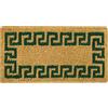 Olivo Tappeti OLIVO.shop | IMPERIALE Zerbino cocco naturale alto 4 cm, intrecciato a mano, 4 disegni 4 misure (VERDE, 60x120 Cm)