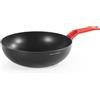 H&H Alessandro Borghese Wok Antiaderente, Hot Spot, Alluminio, 28cm