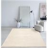 Mias Teppiche Mia's Teppiche Taos - Tappeto a pelo corto, con fondo antiscivolo, lavabile fino a 30 gradi, super morbido, effetto pelliccia, beige, 300 x 400 cm