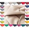 oggettando Tessuto Ecopelle Morbida Finta Pelle a METRAGGIO 2x1,4 3x1,4 5x1,4 per arredo DIVANI, SEDIE,TAPPEZZERIA,HOBBY - Beige, 3 METRI (300cm x 140cm)