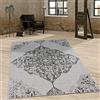 Paco Home Tappeto Per Esterno Da Balcone Terrazza Vintage Orientale Ornamenti, Dimensione:80x150 cm, Colore:Grigio