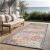 the carpet Palma - Tappeto robusto per esterni ed interni, design moderno, resistente alle intemperie e ai raggi UV, adatto anche per cucina o sala da pranzo, multicolore, 80 x 300 cm