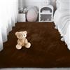 PSHCEE Tappeto Salotto Pelo Corto 180 x 210 cm Morbido e Antiscivolo Shaggy Tappeto Super Morbido per Soggiorno Corridoio Cameretta, marrone