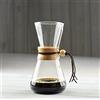 Gan Ya Caffettiera per caffè in vetro resistente al calore 3 tazze contate, barista per caffè caldo Chemex Coffee Pot (Colore : 500 ml wooden handle)