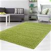 carpet city Tappeto Shaggy verde 100 x 300 cm - pelo lungo tappeto tinta unita per soggiorno camera da letto