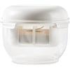 Nuytghr Colino per yogurt a maglia fine, contenitore e filtro, filtro per yogurt, colino per latte di noci, comodo colino per yogurt, con coperchio trasparente per setacciare latte di noci